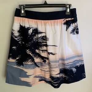 Banana Republic Palm Tree Skirt - size 2